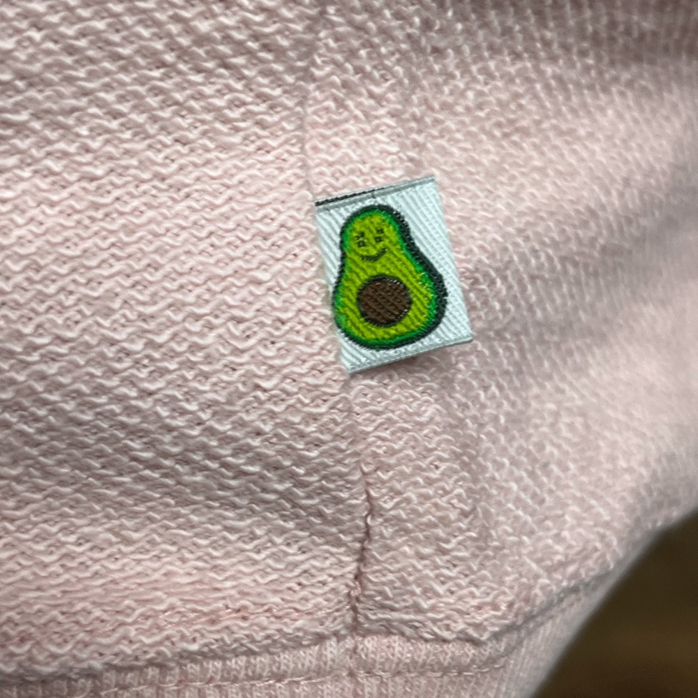 NWOT! 2 for 1 ! INFRATHIN Oversized Sweatshirts Pink and Blue w/Avocado 🥑 Logo - Picture 7 of 8